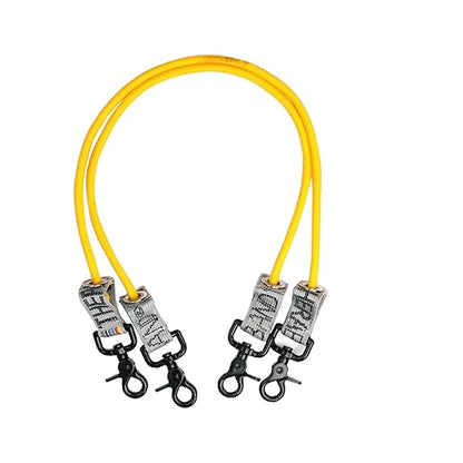 THERABAND Resistance Tubing with Connectors for Wall, Rehab & Wellness Station, Light Level 2, Set of 2, 18-Inch Yellow Tubing for Physical Therapy, Exercise, Rehab, Clinics & Pilates, Latex Tubes