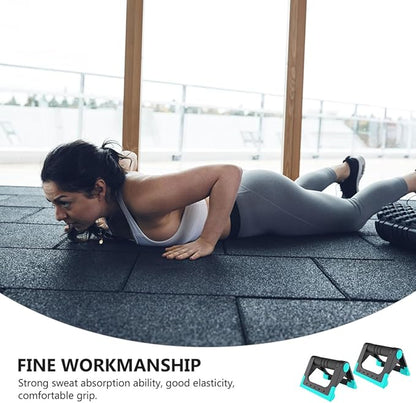 Push-up Bracket and Push-up Rack Set, Blue Indoor Exercise Fitness Supplies, Sturdy Hand Holder for Home Strength Training and Calisthenics Equipment
