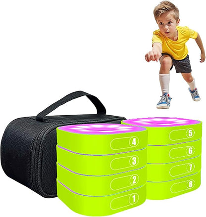 Reaction Training Lights for Kids, Speed Agility Response Training Reaction Lamp, Basketball Boxing Soccer Training Equipment Teaching Props for Sport, Fitness