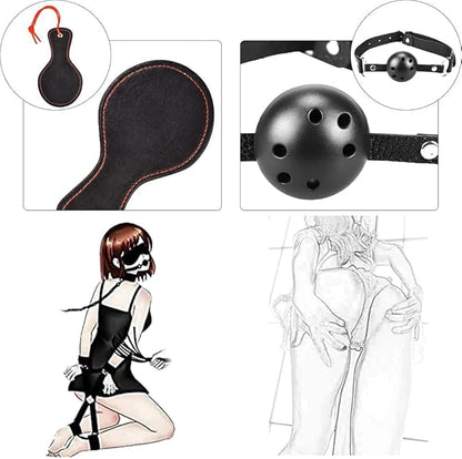 10 pcs Nylon Fitness Equipment Set, Easy to Carry, Suitable for Different Training Styles, Multi-Purpose Combo Set-Z