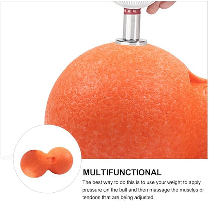 Mikinona Peanut Muscle Massage Roller Epp Deep Tissue Massage Ball for Fitness Orange Single Piece Muscle Relaxation and Trigger Point Therapy