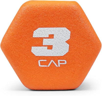 WF Athletic Supply Vibrant Multiple Color Hex Shaped Neoprene Dumbbells/Hand Weights with Non-Slip Grip for Home Gym Equipment Workouts Strength Training Free Weights - Sold in Pairs