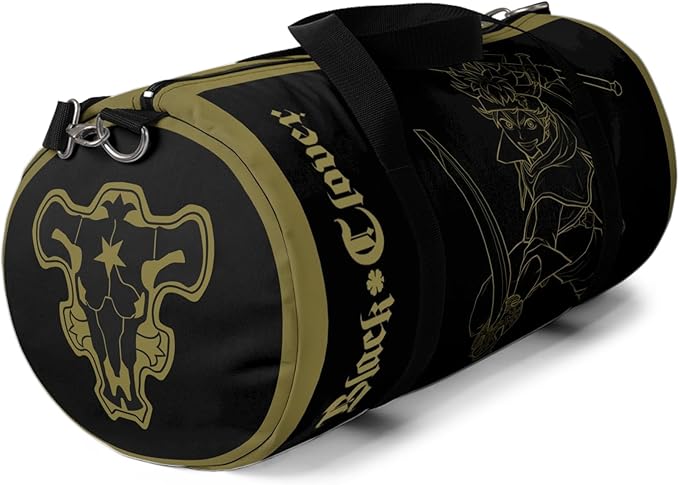 Anime Gym Bag for Women Men - Large Capacity Waterproof Workout Fitness Travel Sports Bags Fashion Street Camping Expandable Carry On Duffle Bag For Couple (Clover) PTY