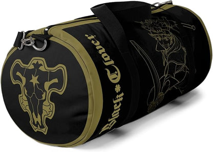 Anime Gym Bag for Women Men - Large Capacity Waterproof Workout Fitness Travel Sports Bags Fashion Street Camping ExpandaCLe Carry On Duffle Bag For Couple (Clover) PTY
