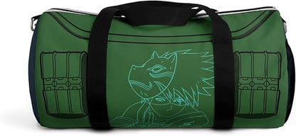 Anime Gym Bag for Women Men - Large Capacity Waterproof Workout Fitness Travel Sports Bags Fashion Street Camping ExpandaCLe Carry On Duffle Bag For Couple (Green Kashi) PTY