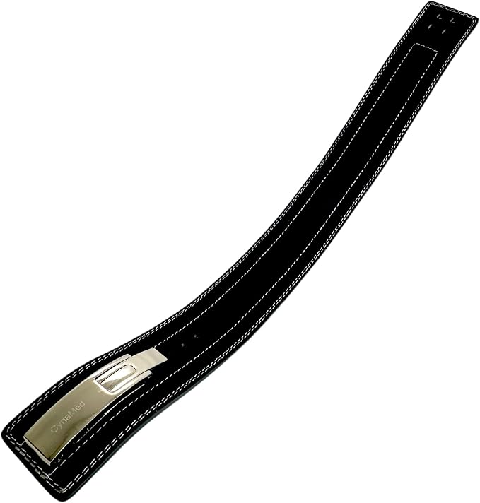 Black Weight Lifting Belt with Ajustable Buckle, 4" Wide & 10mm Thickness | for Powerlifting and Gym (1 Count)
