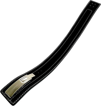 Black Weight Lifting Belt with Ajustable Buckle, 4" Wide & 10mm Thickness | for Powerlifting and Gym (1 Count)