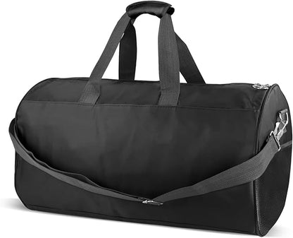 C&F BOGMOST Small Gym Bag for Women & Men,Small Lightweight Duffel Bag Carry On Bags Mini Duffel Travel Bag Waterproof Sports Bags for Workout/Sport/Travel, Black,Medium