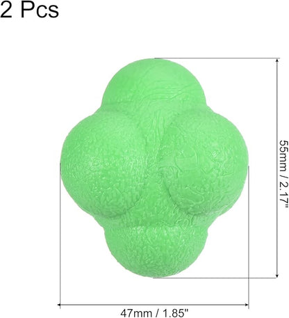 PATIKIL Bounce Reaction Balls Coordination Training Ball Agility Trainer TPR High Difficulty for Speed Reflex
