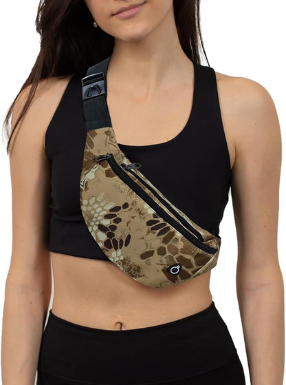 Fanny Pack for Men Women, Waterproof Sports Waist Bag Pack, Belt Bag for Travel Hiking Running