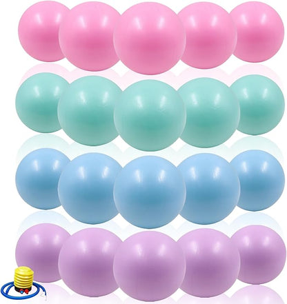 20-Pack of 9 Inch Exercise Balls, Pilates Ball & Mini Yoga Ball for Physical Therapy, Core Strength, Stability Training - Anti-Burst, Slip Resistant for Home, Gym, Office - Bulk Set