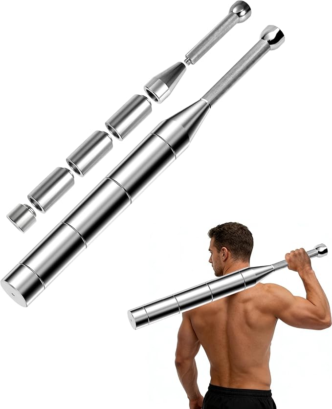 Adjustable Macebell, 6/8/13-in-1 Indian Club Weighted for Strength Training, Shoulder & Grip Workouts, Progressive Weight System
