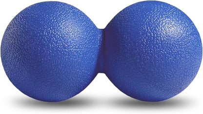 GOGO Peanut Massage Ball for Myofascial Release, Royal Blue Double Lacrosse Fascia Balls for Back Feet Trigger Point Therapy, Deep Tissue