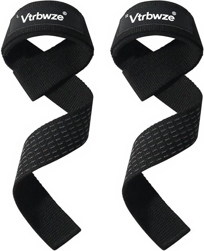 Gym Lifting Straps for Weightlifting & Deadlift - Non-Slip Silicone Grip, Padded Wrist Support for Bodybuilding, Workout & Strength Training, Unisex Design for Men & Women