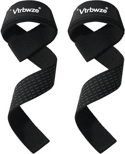 Gym Lifting Straps for Weightlifting & Deadlift - Non-Slip Silicone Grip, Padded Wrist Support for Bodybuilding, Workout & Strength Training, Unisex Design for Men & Women