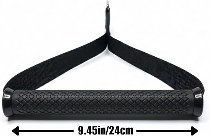 Extra Wide Cable Attachment Handles (Pair) – Heavy Duty Non-Slip Ergonomic D-Handles for Gym Pulley Systems, Resistance Bands, & Suspension Trainers