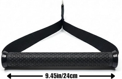 Extra Wide Cable Attachment Handles (Pair) – Heavy Duty Non-Slip Ergonomic D-Handles for Gym Pulley Systems, Resistance Bands, & Suspension Trainers