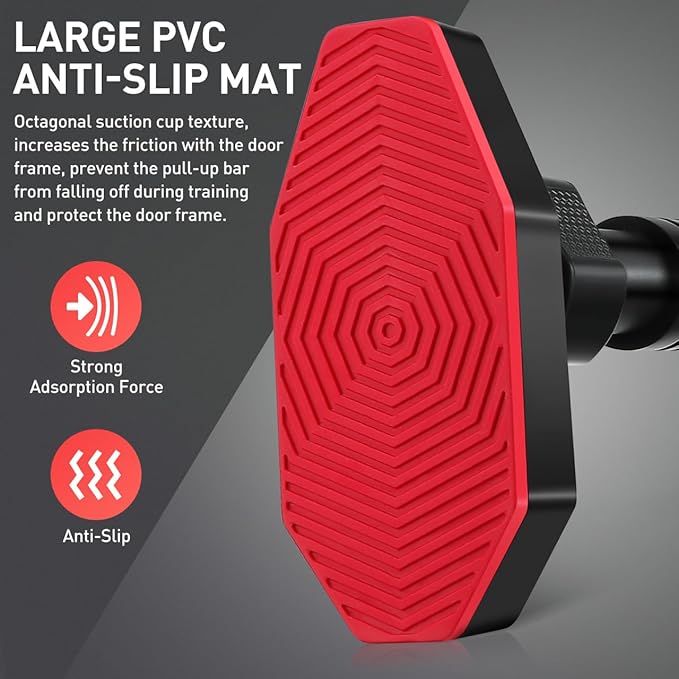 Adjustable Pull up Bar for Doorway No Drilling Required Home Gym Equipment with Comfortable Grip and Secure Locking for Upper Body Strength Training