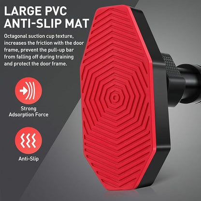 Adjustable Pull up Bar for Doorway No Drilling Required Home Gym Equipment with Comfortable Grip and Secure Locking for Upper Body Strength Training