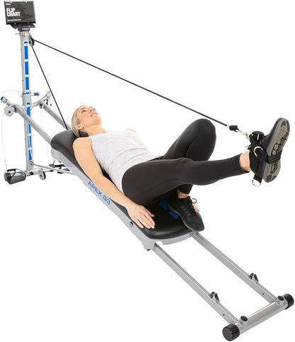 Total Gym Apex G3, Slim-Frame Incline Bodyweight Training Home Exercise Machine w/ 8 Levels of Resistance, Squat Stand, & Basic Accessory Set