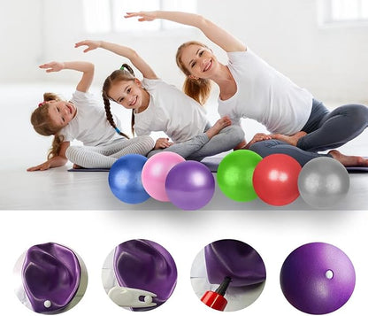 Mini Yoga Balls 9 Inch Exercise Pilates Therapy Balance Micropore Ball Barre Equipment for Home Stability Training Physical Core Training