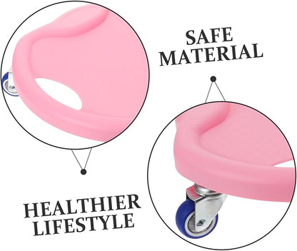 Abdominal Fitness Sliding Disc with Comfortable Handle and Complimentary Mat Mute Workout Sliders for Core Strength Training at Home Versatile Roller for Chest Arms Butt and Legs