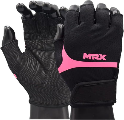 MRX Ladies Weight Lifting Gloves Women Fitness Training Exercise Glove Anti Slip Padded Shock-Absorbing Extra Grip Crossfit Multi Colors