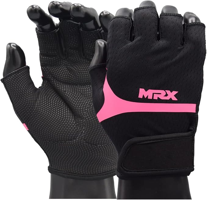 MRX Ladies Weight Lifting Gloves Women Fitness Training Exercise Glove Anti Slip Padded Shock-Absorbing Extra Grip Crossfit Multi Colors