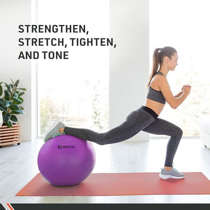 Body Sport Slow Release Pregnancy Exercise Ball with Pump for Home & Gym - Exercise Equipment for Yoga, Pilates, Stability, Pregnancy, and Core Training
