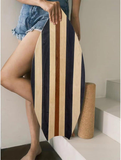 Balance Board Indoor Surfboard Surf Style Home Fitness with Wheel for Exercise, Athletic Training and Board Sports - Fun Workout Equipment For Balance, Stability and Improving Core Strength