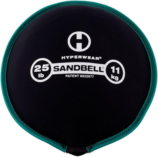 HYPERWEAR SandBell® Soft Sandbag Weight (2–50 lbs) – Pre-Filled with Clean USA Sand, Safe Soft Weight for Strength Training, HIIT, Functional Fitness, Rucking & Home Workouts