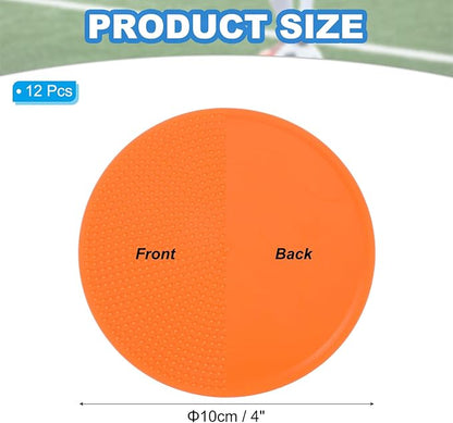 PATIKIL Spot Markers, Non-Slip Floor Dots Agility Markers Flat Field Cones Poly Dots