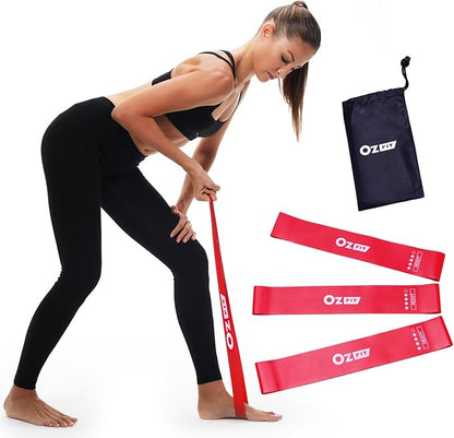 Resistance Bands Set for Men and Women, Pack of 5 Different Levels Elastic Band for Home Gym Long Exercise Workout – Great Fitness Equipment for Training, Yoga, Free Carrying Bag