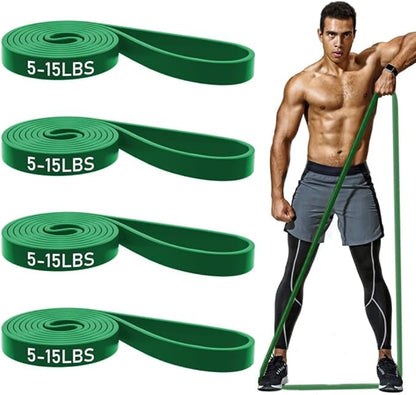 ROSAPOAR Resistance Band Pull up Band Fitness Exercise Bands Natural Latex for Workout Body Stretch Powerlifting Band Fitness Sport Training at Home/The Gym