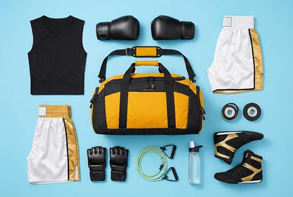 Personalized Boxing Duffle Bag with Name – Durable Gym Bag for Fighters, Custom Training Gear Bag with Shoe Compartment for Gloves & Equipment