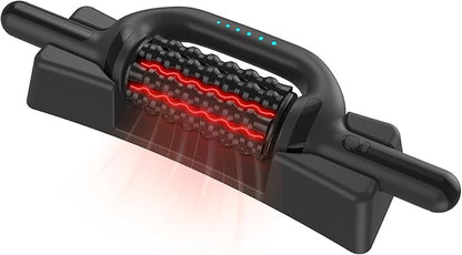 Electric Rolling Massager with Redlight, Lymphatic Drainage Massager for lymphedema & lipedema, Muscle recovery Stick and Back Massage Roller, 6-Speed Massage Roller Tool for Arm, Legs, Calf, Foot