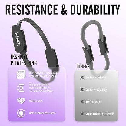Pilates Ring Kit for Women, Pilates Equipment – 14.5" Home Magic Circle Workout with Pilates Ball, Resistance Bands, Better me Pilates Essentials Starter Set for Beginners Toning Shape Full Body