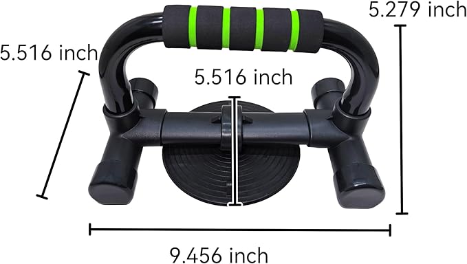 Push Up Stand with Suction Cup Base for Ultimate Anti-Slip Stability, Home Gym Equipment for Men & Women, Chest Workout with Comfort Foam Grips