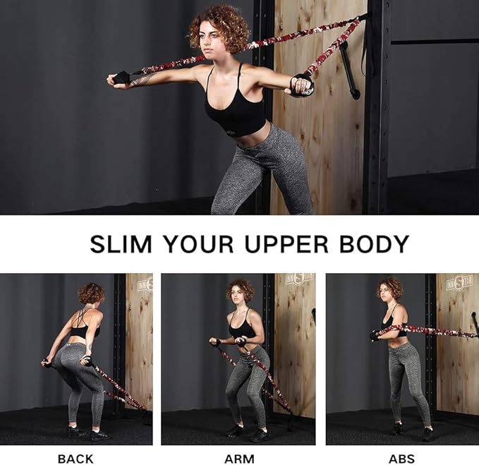 INNSTAR Booty Resistance Band Vertical Jump Trainer Leg Strength Resistance Bands Set for Basketball Triple Jump Football Volleyball Training Provide, Substitute for Plyometric Jump Box