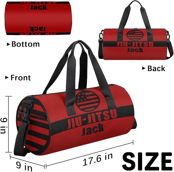 Personalized-Martial-Arts-Gear-Bag for Karate Teakwondo, Custom Jiujitsu Bag for Boys, Karate Teakwondo Bag for Gear Waterproof Lightweight Large USA