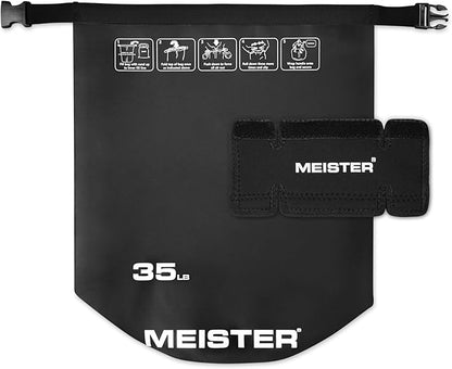 Meister BEAST Portable Sand Kettlebell - Soft Sandbag Weight - 35lb / 15.9kg - Black