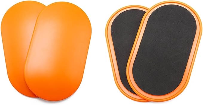 Core Sliders for Workout, Elliptical Gliding Discs for Abdominal Training, Thickened ABS Plastic Fitness Sliders for Home Gym Pilates & Yoga (Pair)
