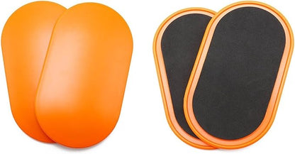 Core Sliders for Workout, Elliptical Gliding Discs for Abdominal Training, Thickened ABS Plastic Fitness Sliders for Home Gym Pilates & Yoga (Pair)