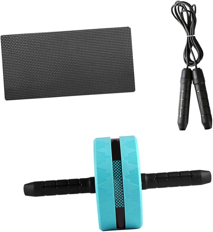 Milisten Silent Ab Roller Wheel with Knee Pad Fitness Equipment for Core Strength Adjustable Abdominal Exercise Tool for Home Workouts Suitable for Beginners and Advanced Users