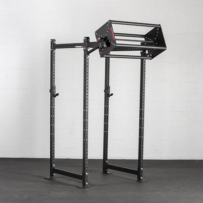 Titan Fitness T-3 and X-3 Series Revolving Pull-Up System, (4) 1.25" Skinny Pull-Up Bars, Lockable Bars, Power Rack Mounted for Full-Body Training