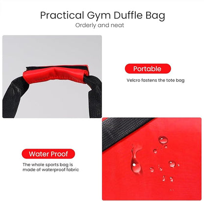 C&F BOGMOST Small Gym Bag for Women & Men,Small Lightweight Duffel Bag Carry On Bags Mini Duffel Travel Bag Waterproof Sports Bags for Workout/Sport/Travel, Red,Medium