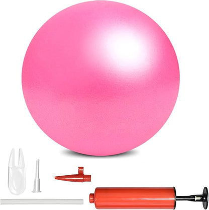 Mini Pilates Exercise Yoga Ball, 9 Inch Small Inflatable Exercise Yoga Ball,Core Training and Physical Therapy Equipment, with Pump