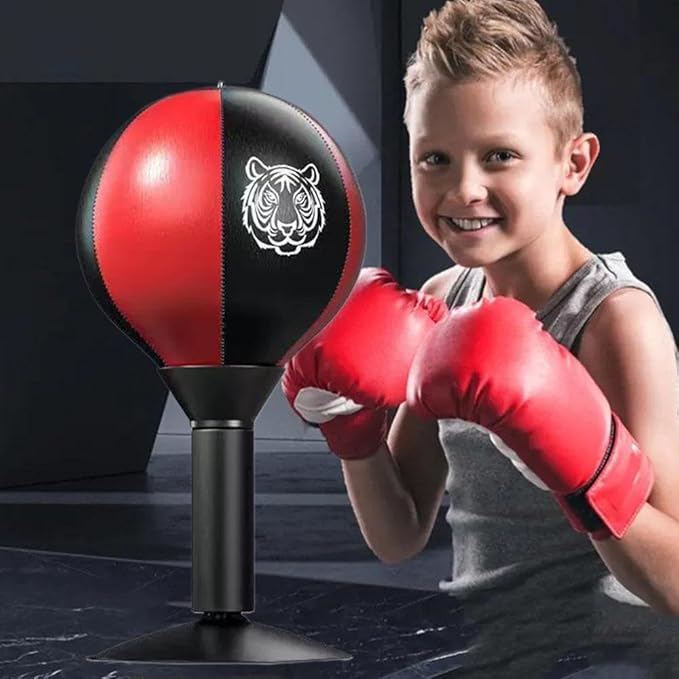 Desktop Punching Bag, Stress Buster with Suction Cup for Office Table and Counters,Super Strong Suction Speed Balls Heavy Duty Stress Relief Boxing Bag,Gag Gifts for Boss or Coworker