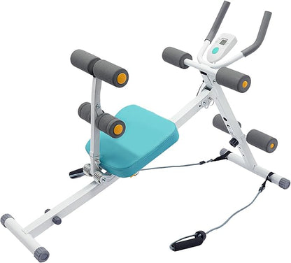 Core & Abdominal Trainers AB Workout Machine Home Gym Strength Training Ab Foldable Fitness Equipment,Abdominal Compressor Collapsible,Strength Training Abdominal Workout Machine with LCD Display