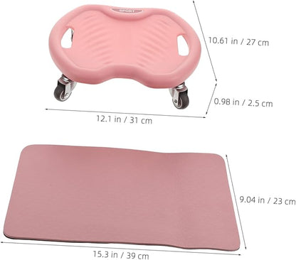 Milisten Ab Roller for Core Strength Training Wheel Stability Abdominal Exercise Machine for Home Fitness Sliding Plate Design for Targeted Workouts for Beginners Advanced Users